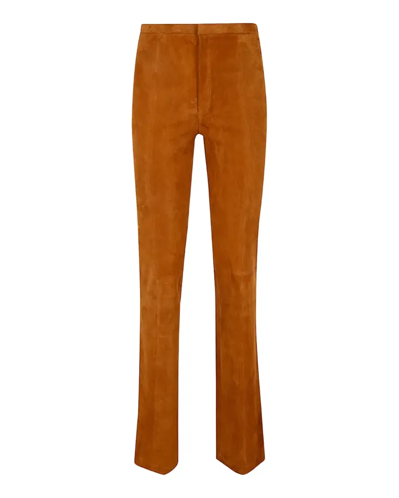 Stouls suede slim-fit trousers - Braun Braun
