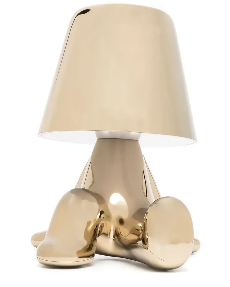 Qeeboo Golden Brothers Bob Tischlampe Gold