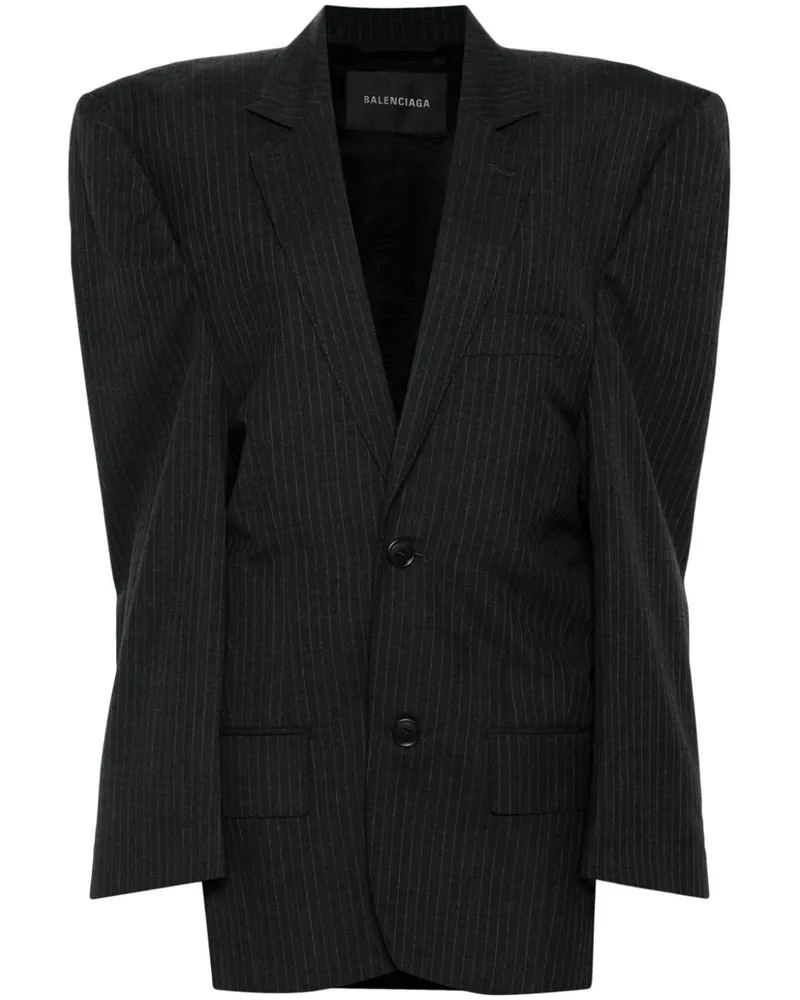 Balenciaga Kastiger Blazer - Grau Grau