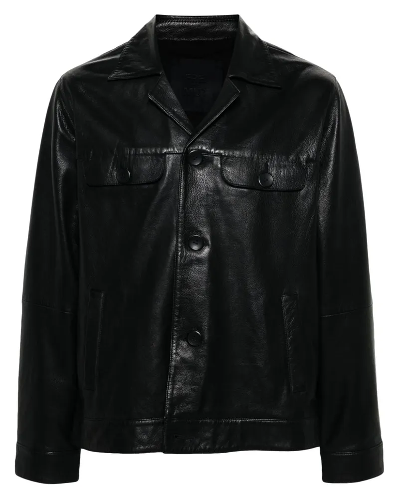 FREI-MUT Jacke aus Leder - Schwarz Schwarz