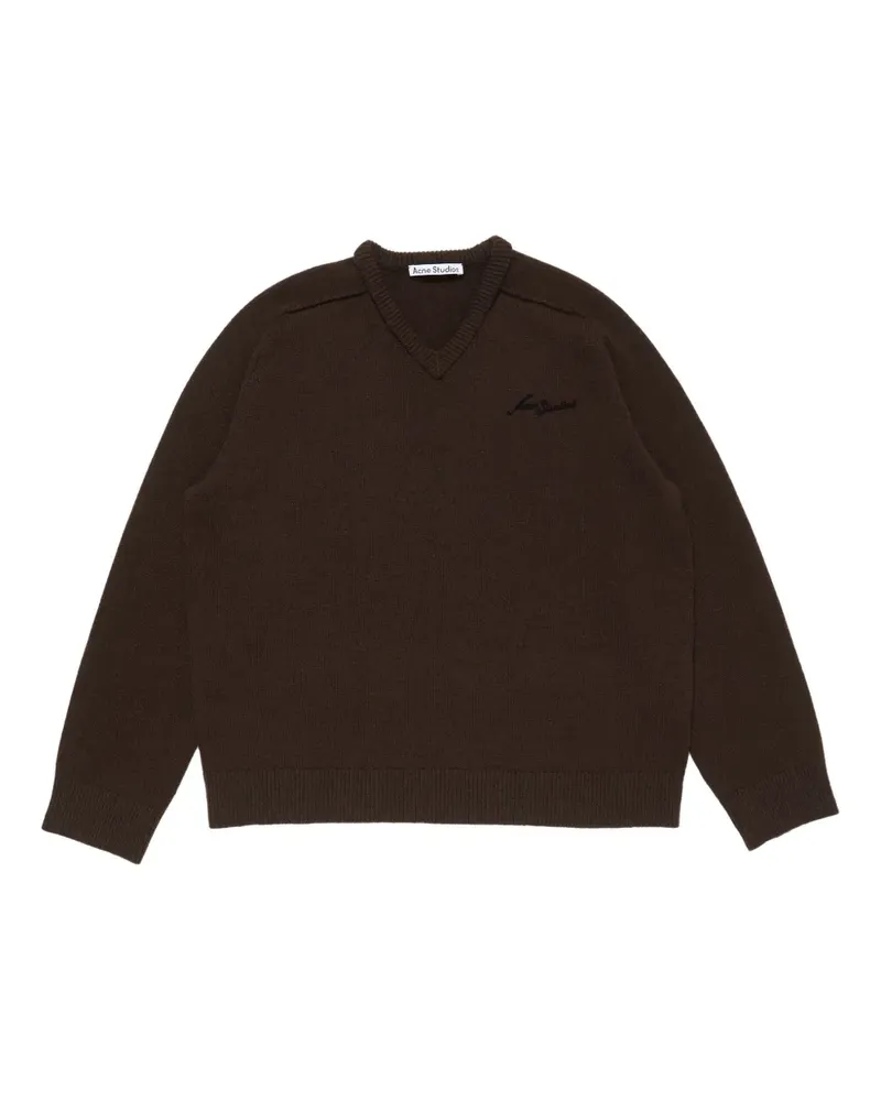 Acne Studios Pullover mit V-Ausschnitt - Braun Braun