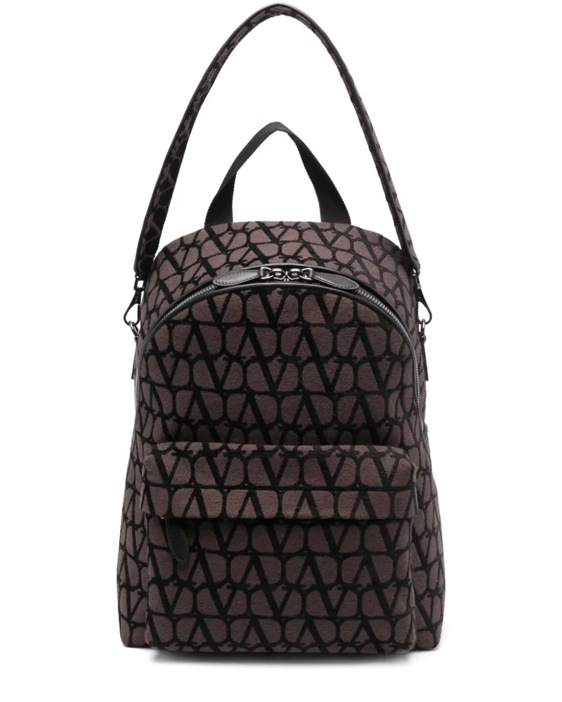 Valentino Garavani Rucksack mit Toile Iconographe-Print - Braun Braun