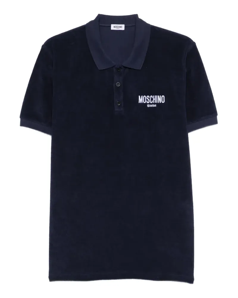 Moschino collared polo shirt - Blau Blau