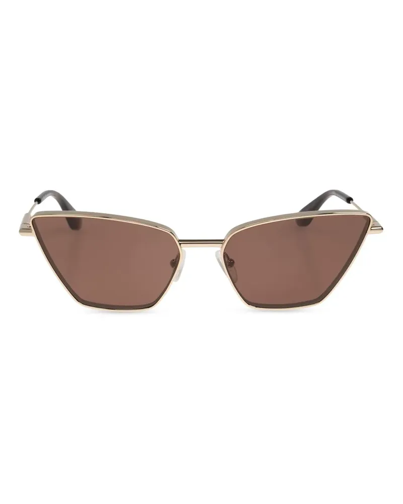 Alexander McQueen T-Bar Sonnenbrille - Gold Gold