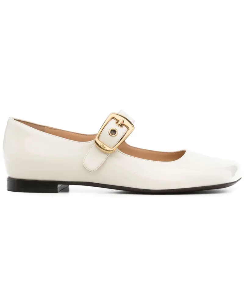 Chloé Polly Ballerinas - Weiß Weiß