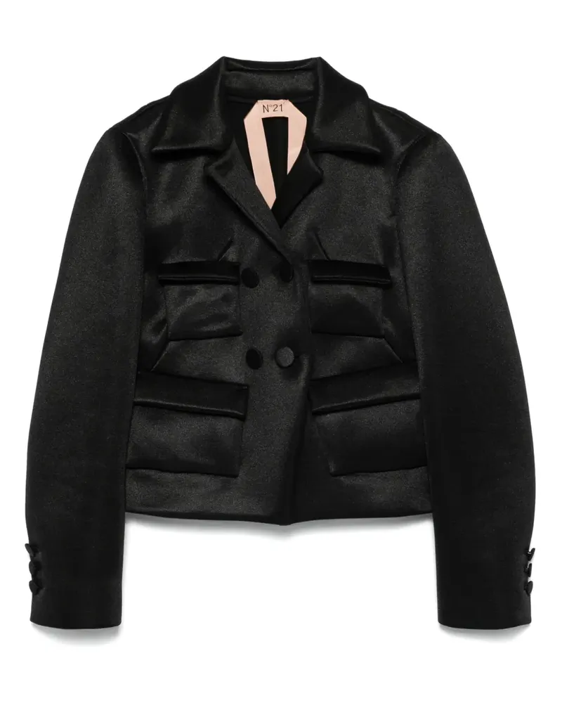 N° 21 Cropped-Blazer - Schwarz Schwarz