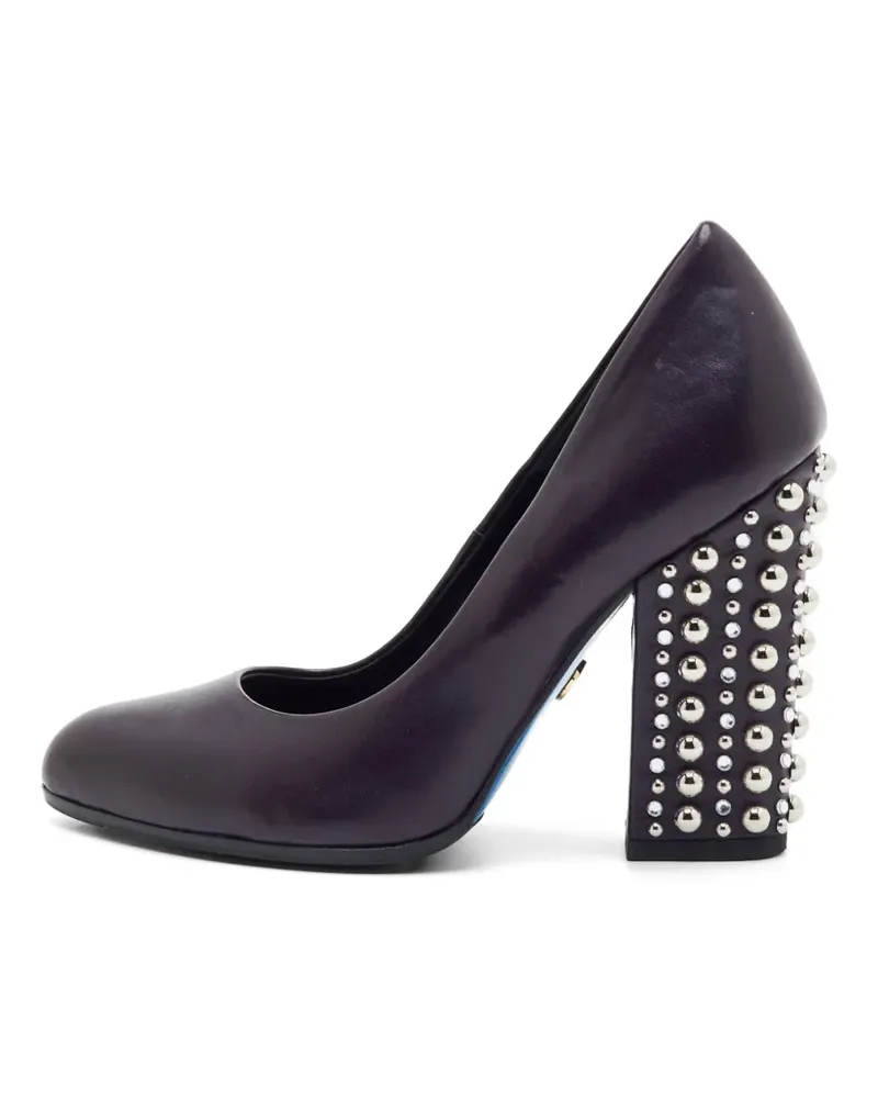 Loriblu crystal-studded block-heel pumps - Violett Violett
