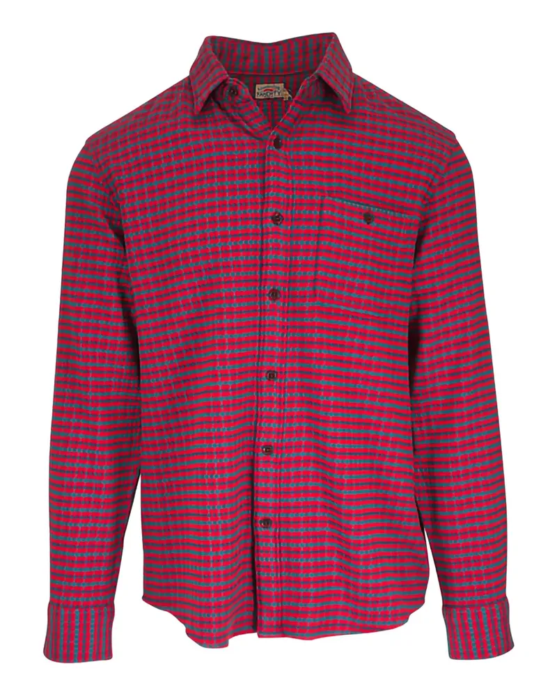 Faherty Kariertes Amber Hemd - Rot Rot