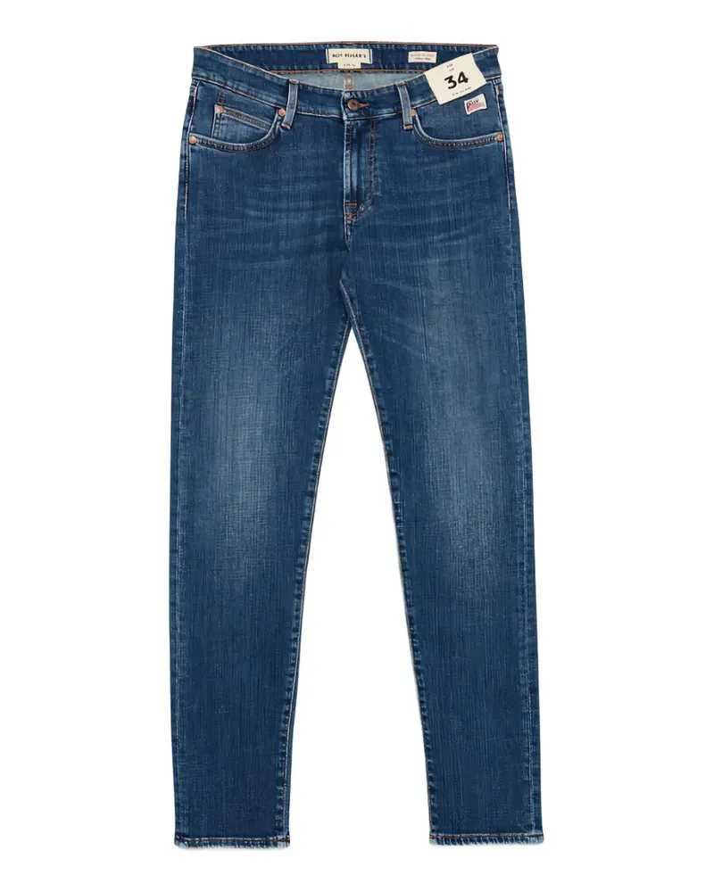 Roy Roger's faded slim-fit jeans - Blau Blau