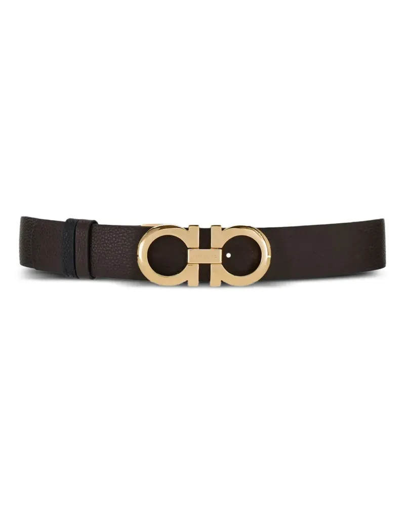Ferragamo Gürtel mit Gancini-Schnalle - Schwarz Schwarz
