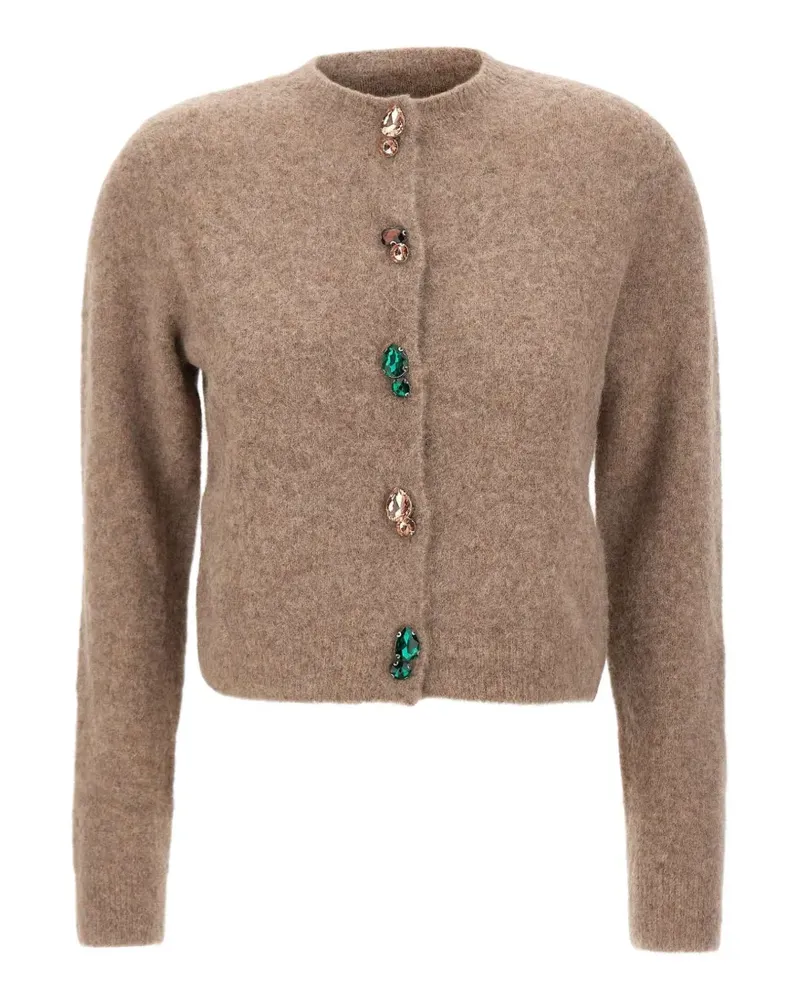Kaos jewel-button cardigan - Braun Braun