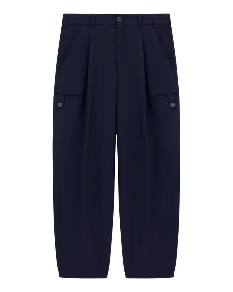Giorgio Armani Plissierte Cargohose - Blau Blau
