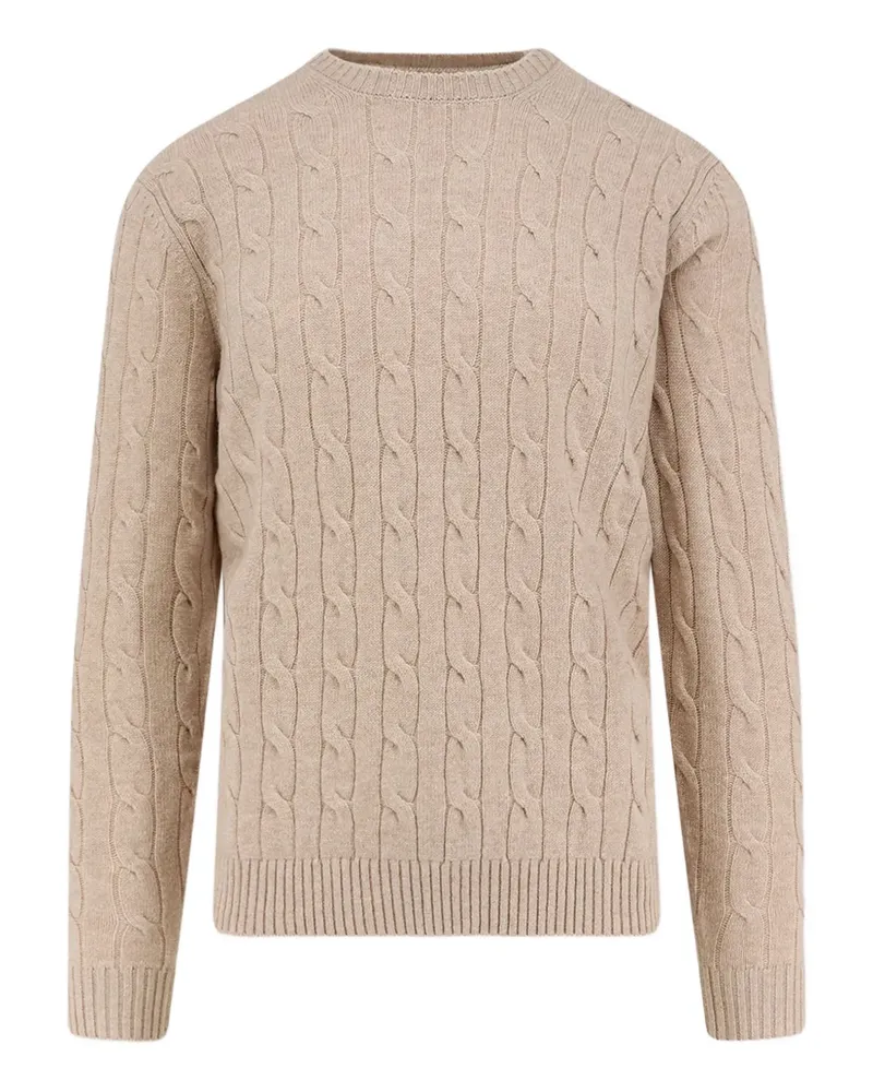 MC2 Saint Barth Pullover mit Zopfmuster - Nude Nude