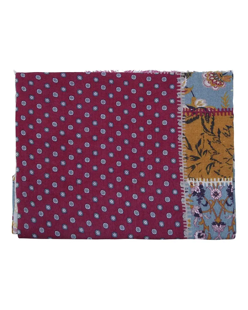 Leathersmith of London patchwork floral-print scarf - Rot Rot
