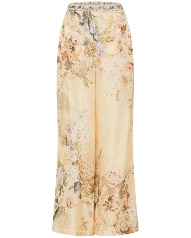 Camilla Hose mit weitem Bein - Nude Nude