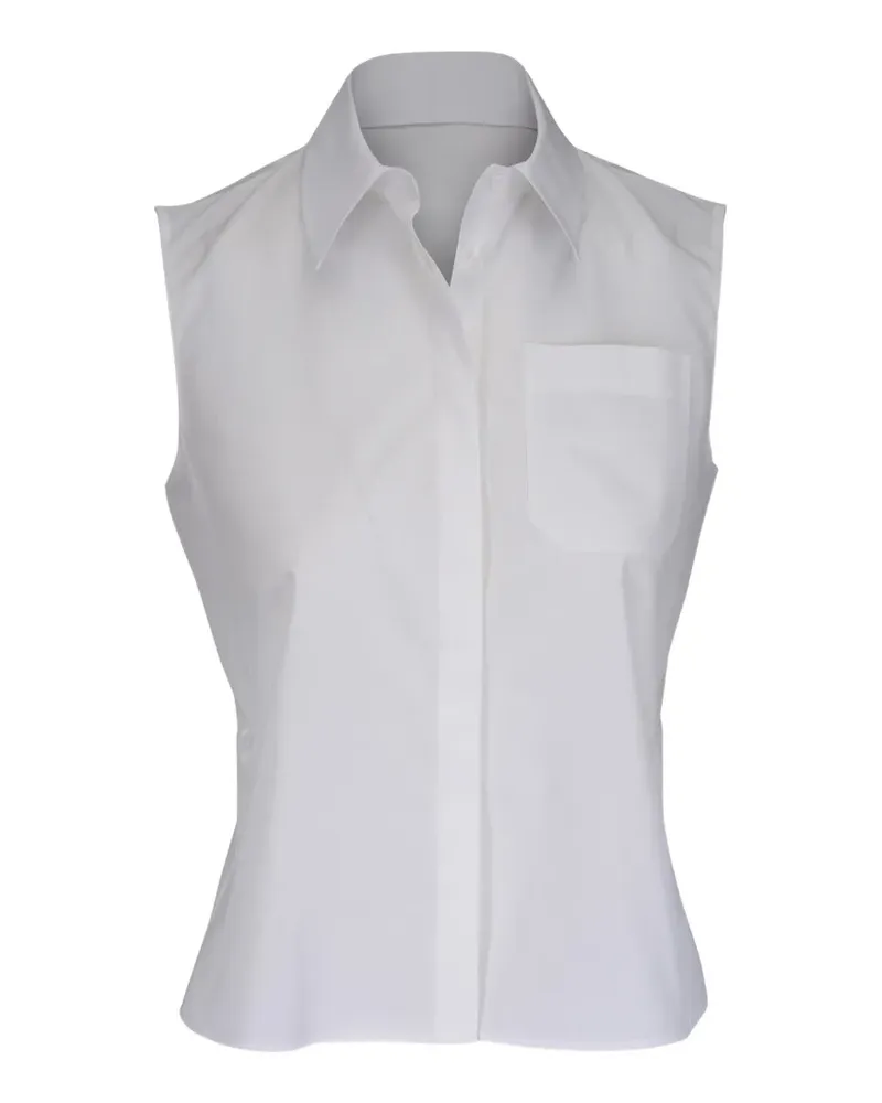 Akris Blusentasche mit Taschen - Weiß Weiß