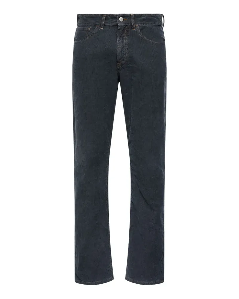 Maison Margiela belt-loop corduroy trousers - Blau Blau