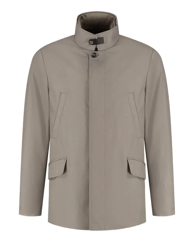 MOORER high-collar jacket - Grau Grau