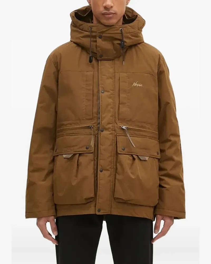 Nanga Takibi Daunenjacke mit Taschen - Braun Braun