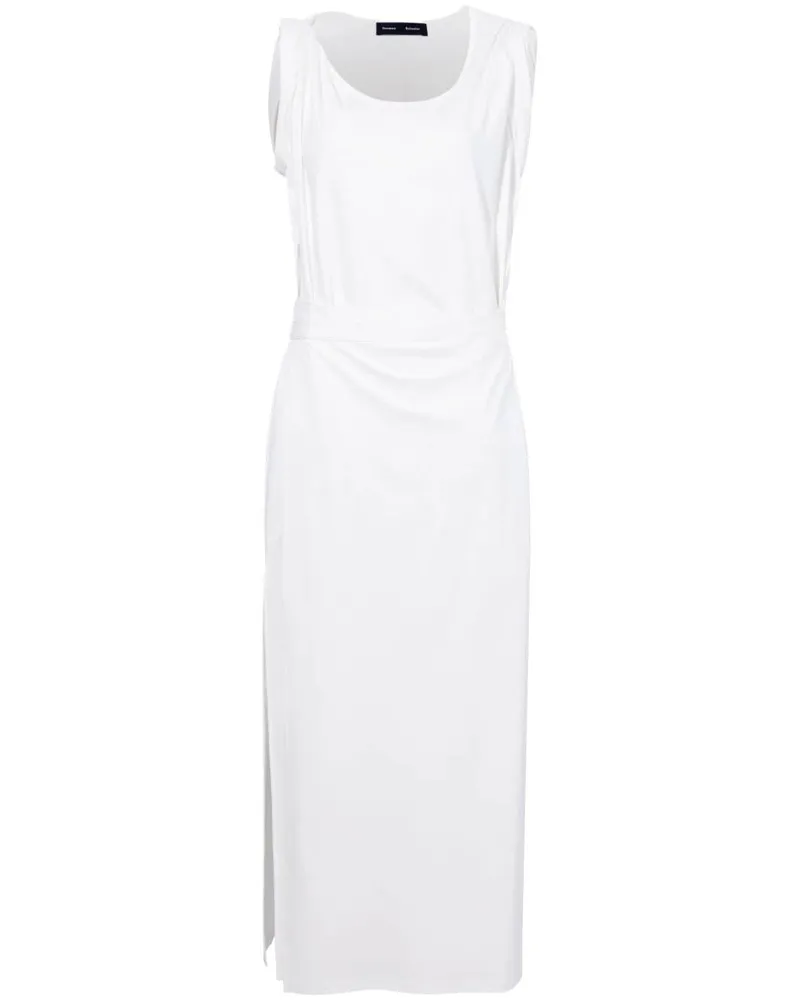 Proenza Schouler Kleid aus Bio-Baumwolle - Weiß Weiß