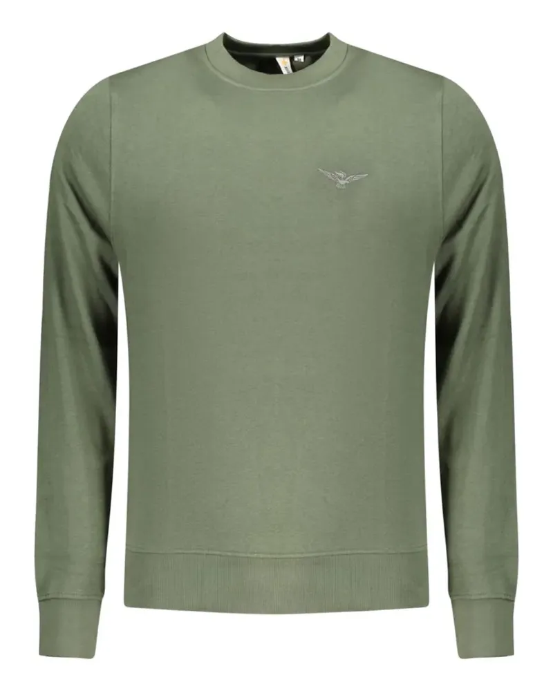Aeronautica Militare embroidered-logo cotton sweater - Grün Grün