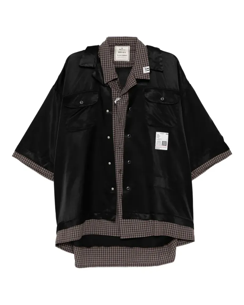 MIHARAYASUHIRO Hemd mit Knopfleiste - Schwarz Schwarz