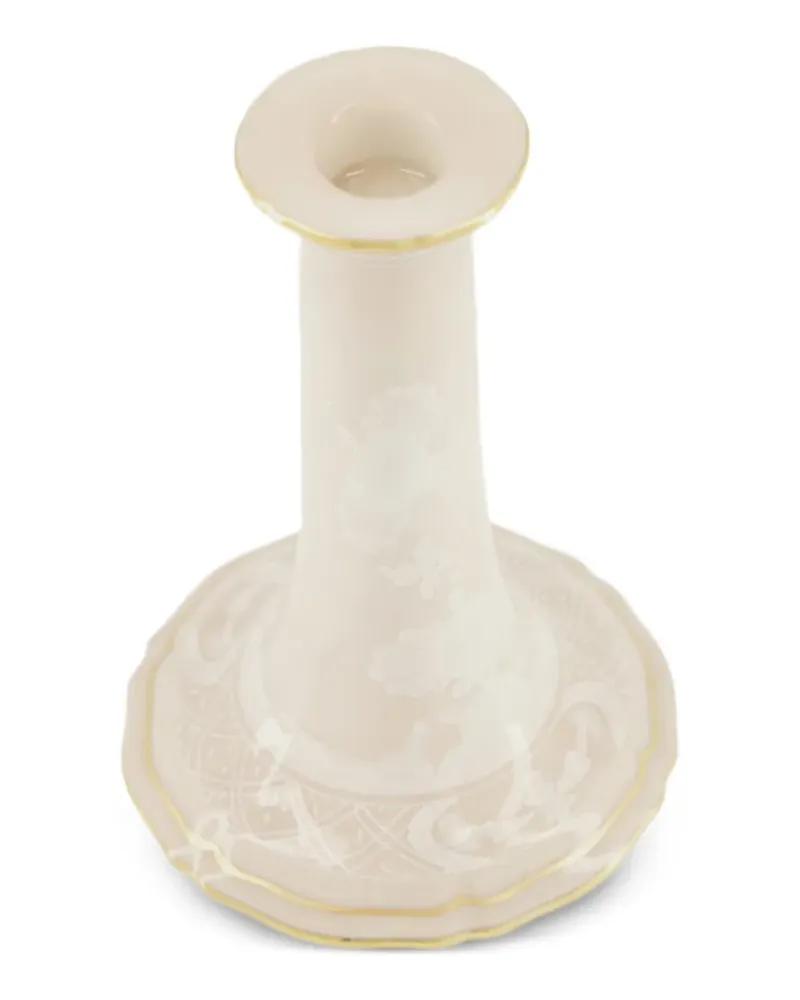 Ginori 1735 Meringa Kerzenhalter im Blumendesign - Nude Nude