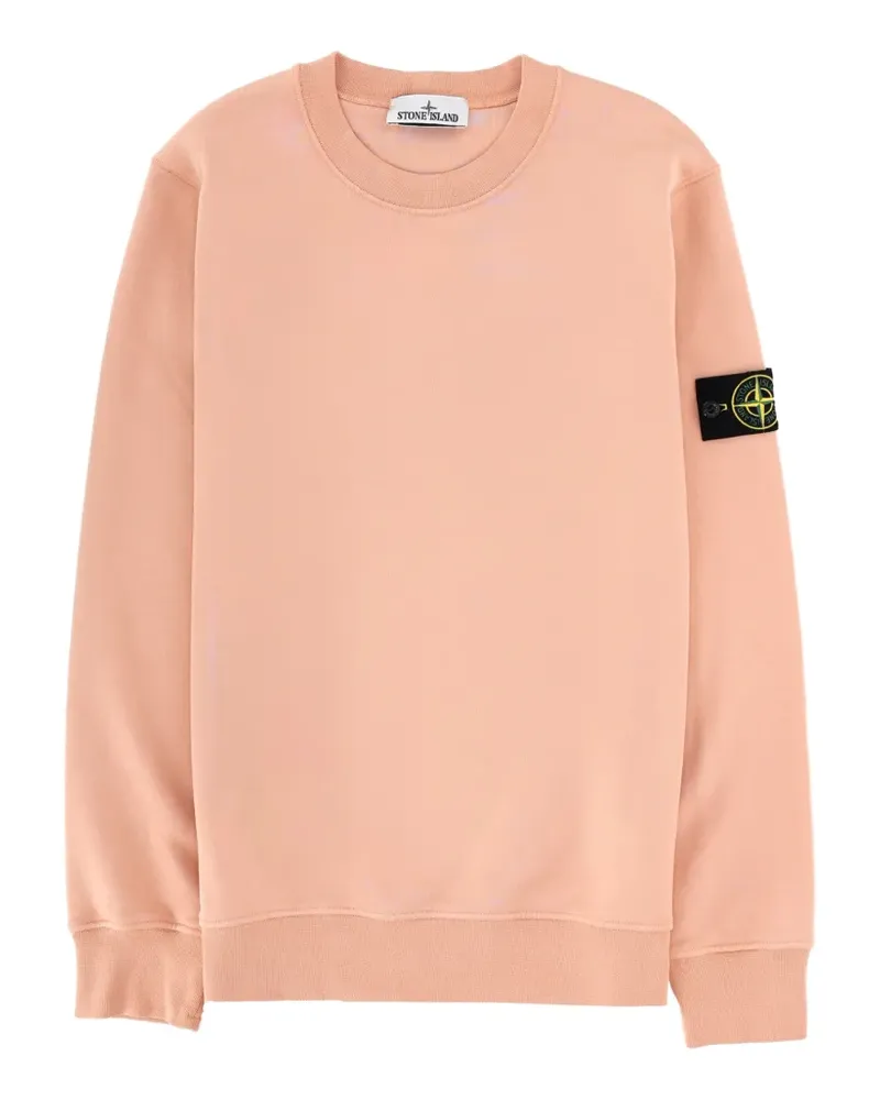 Stone Island Sweatshirt mit Logo-Patch - Rosa Rosa