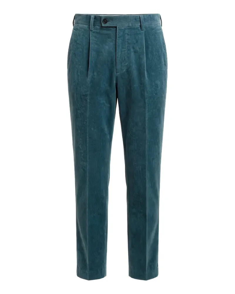 MICHAEL COAL Cordhose mit Falten - Blau Blau