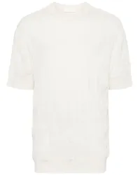 Helmut Lang T-Shirt in Knitteroptik Nude