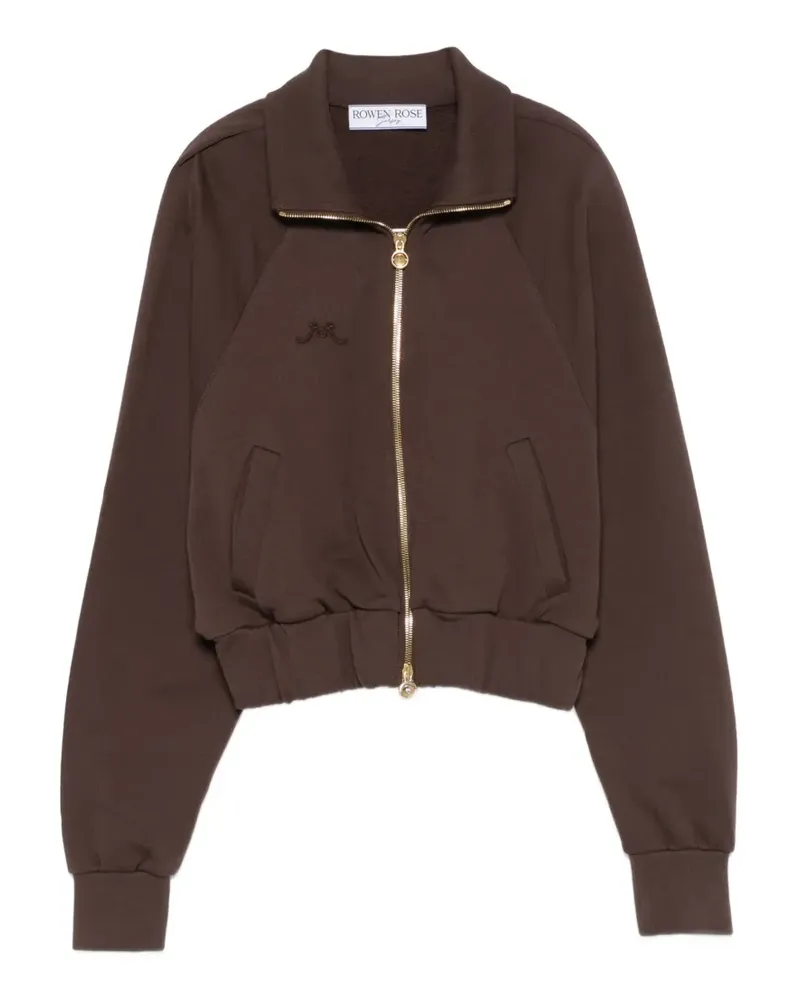 Rowen Rose zip-fastening sweatshirt - Braun Braun