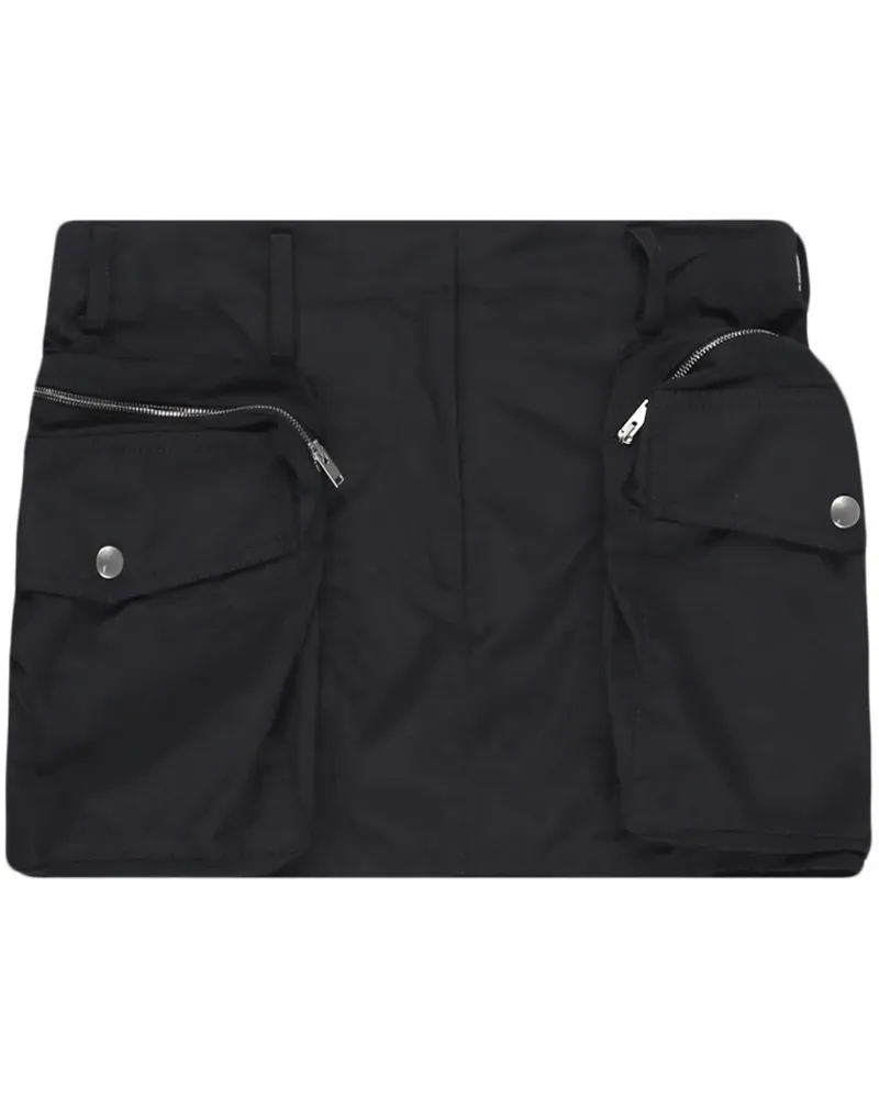 Stella McCartney Minirock im Utility-Look - Schwarz Schwarz
