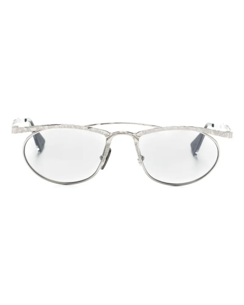 KUBORAUM Maske H52 Pilotenbrille - Silber Silber