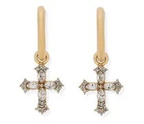 Ohrringe mit kristallverziertem Kreuz