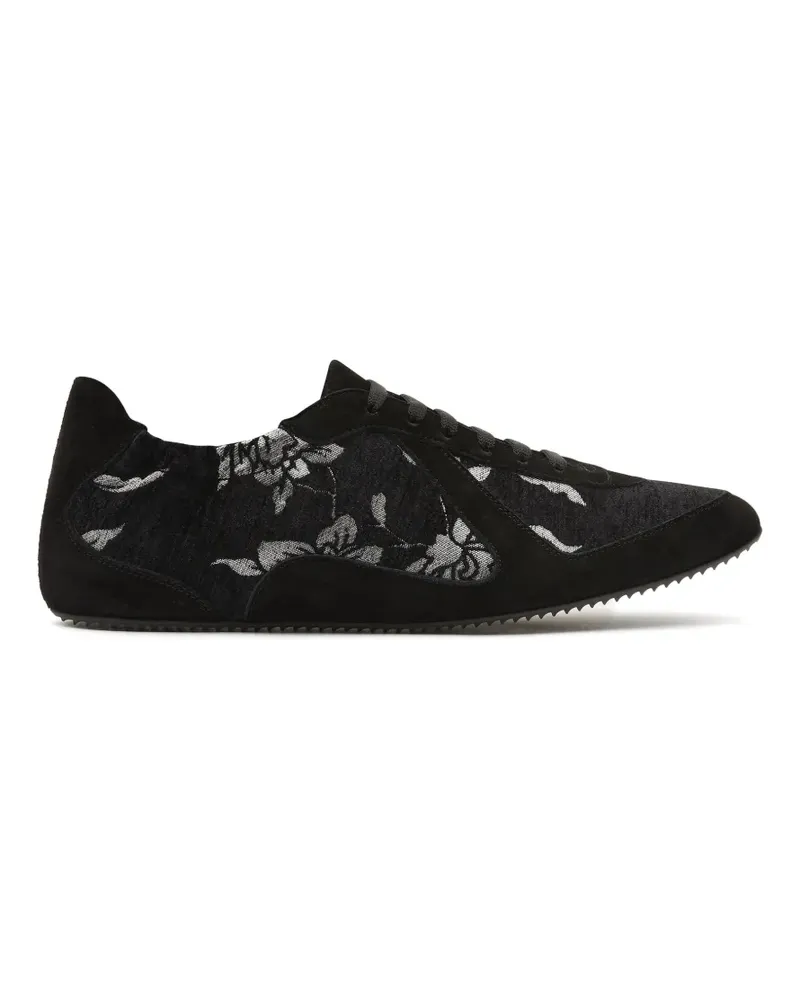 Christopher Esber Roadie Upholstered Sneakers aus botanischem Jacquard - Schwarz Schwarz