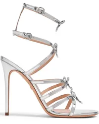 Giambattista Valli Vara Bow Sandalen 105mm Silber