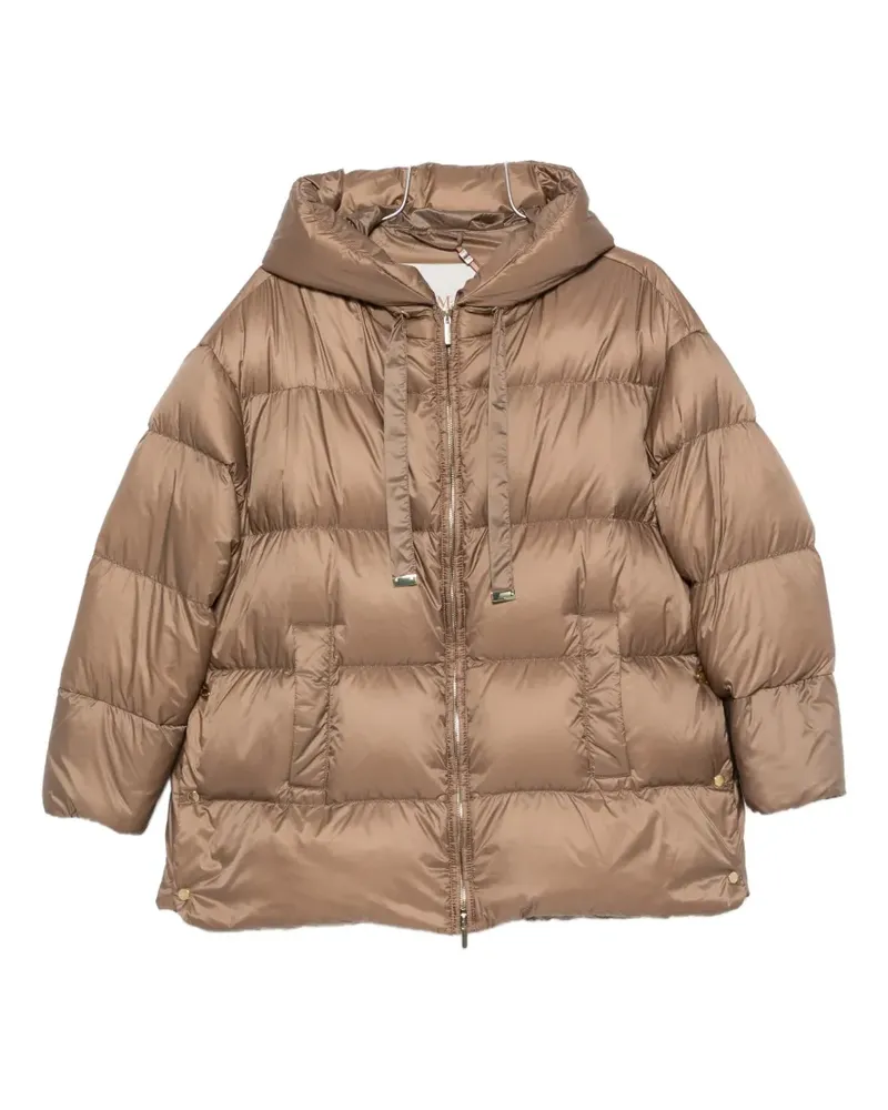 Max Mara The Cube hooded puffer jacket - Braun Braun