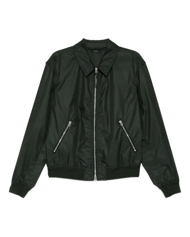 Tom Ford Jacke mit feinem Twill-Kragen - Grün Grün
