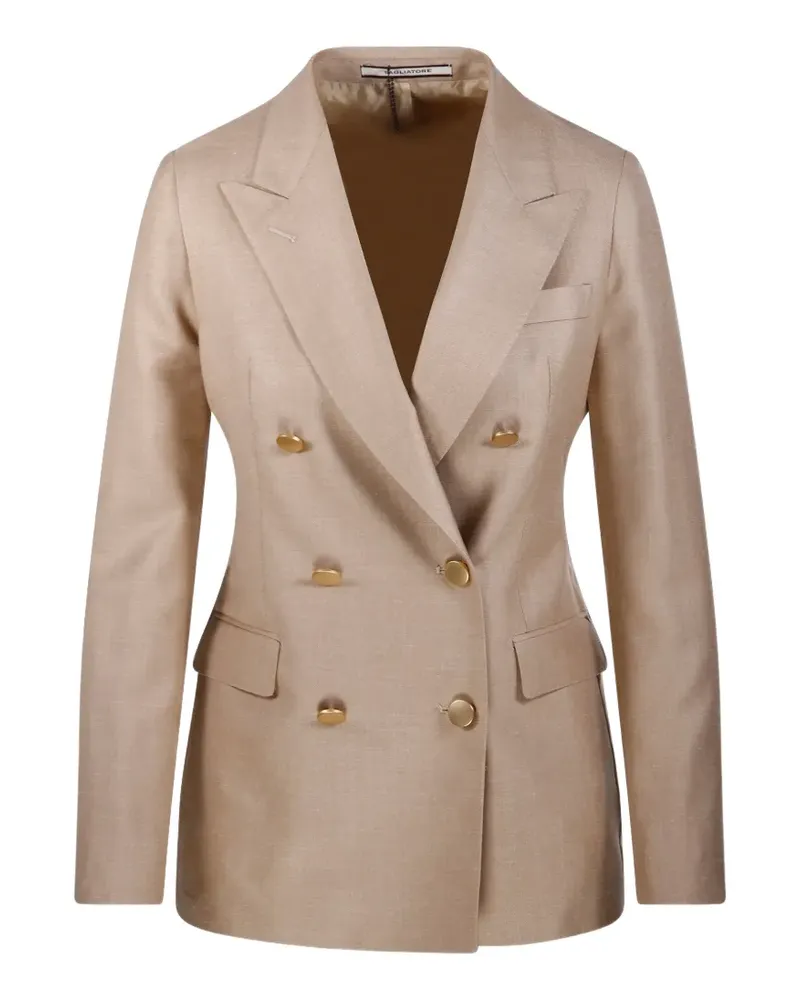 Tagliatore Doppelreihiger Blazer - Nude Nude