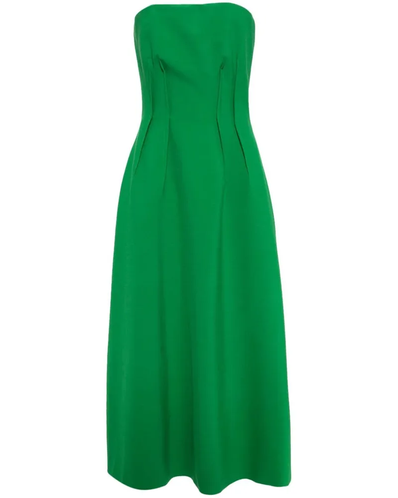Elie Saab Schulterfreies Maxikleid - Grün Grün