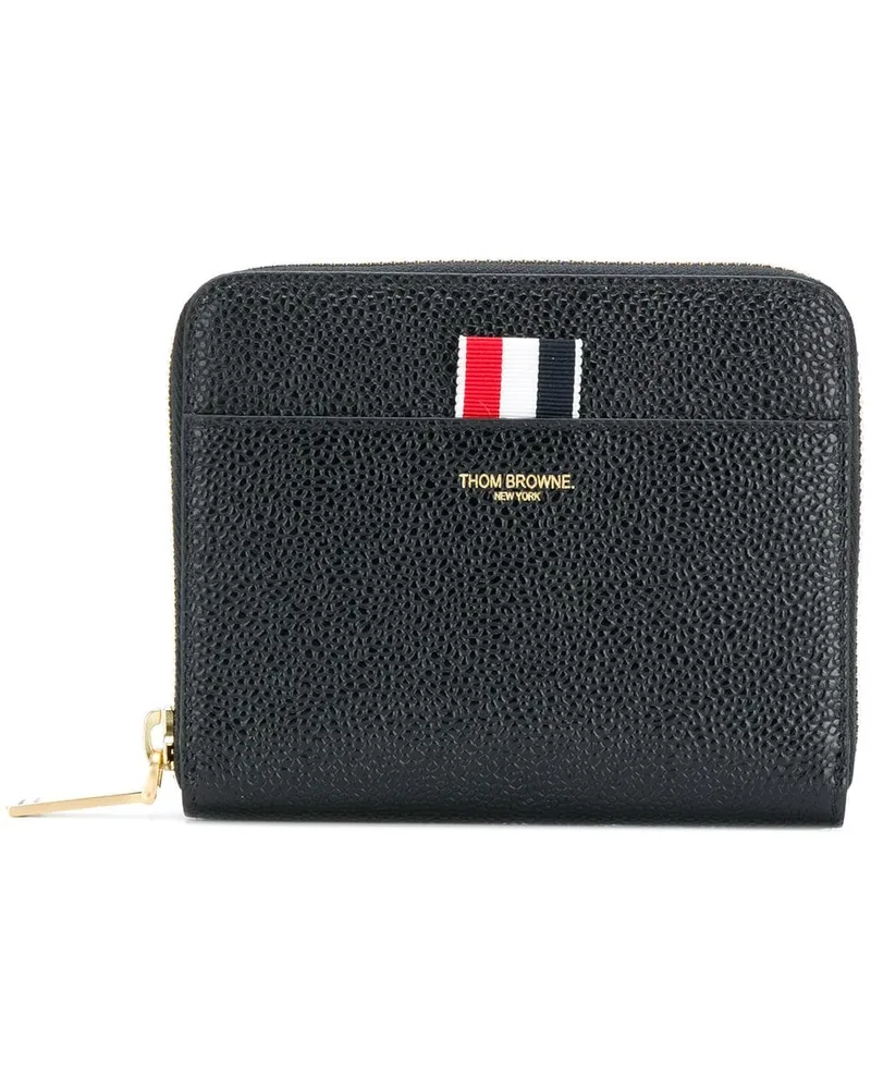 Thom Browne Portemonnaie mit Reißverschluss - Schwarz Schwarz