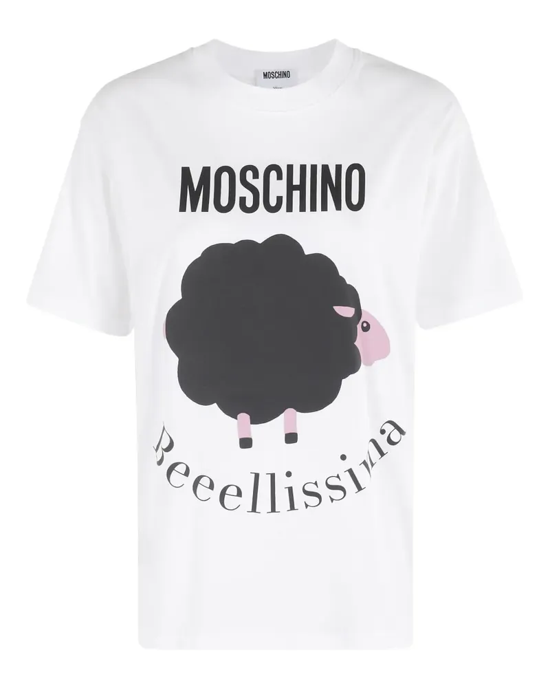 Moschino T-Shirt mit grafischem Print - Weiß Weiß
