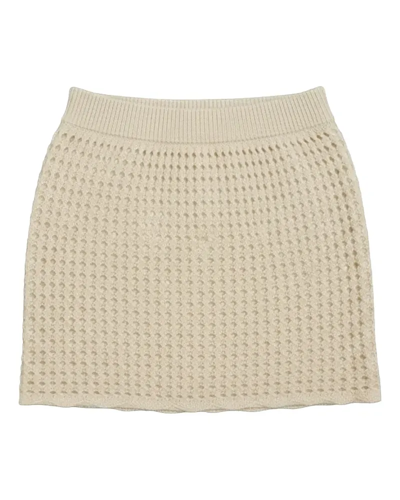 KITH Rhea Minirock aus Lochstrick - Nude Nude