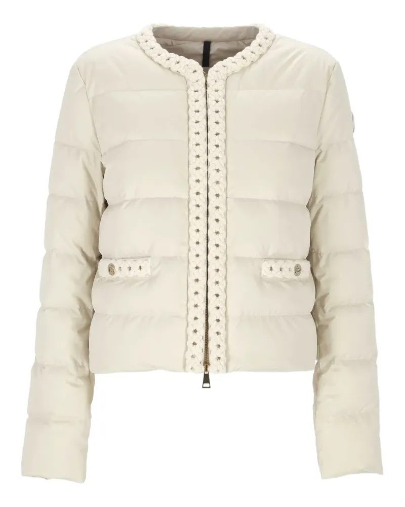 Moncler Gesteppte Jacke mit Flechtbesatz - Nude Nude