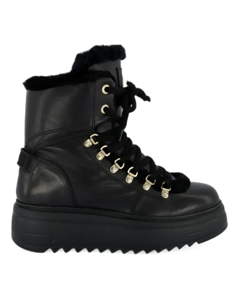 Bogner Stiefel mit Shearling - Schwarz Schwarz