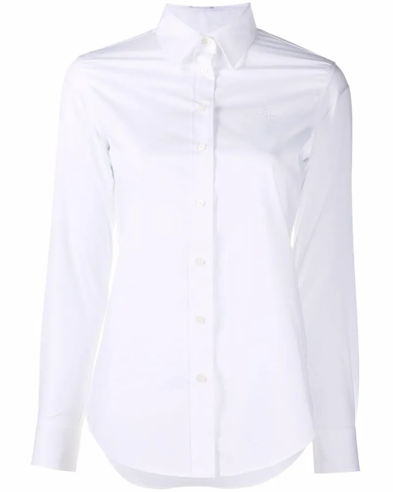 Ralph Lauren Hemd mit Logo-Stickerei - Weiß Weiß
