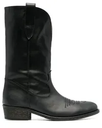 Via Roma 15 Klassische Cowboystiefel Schwarz