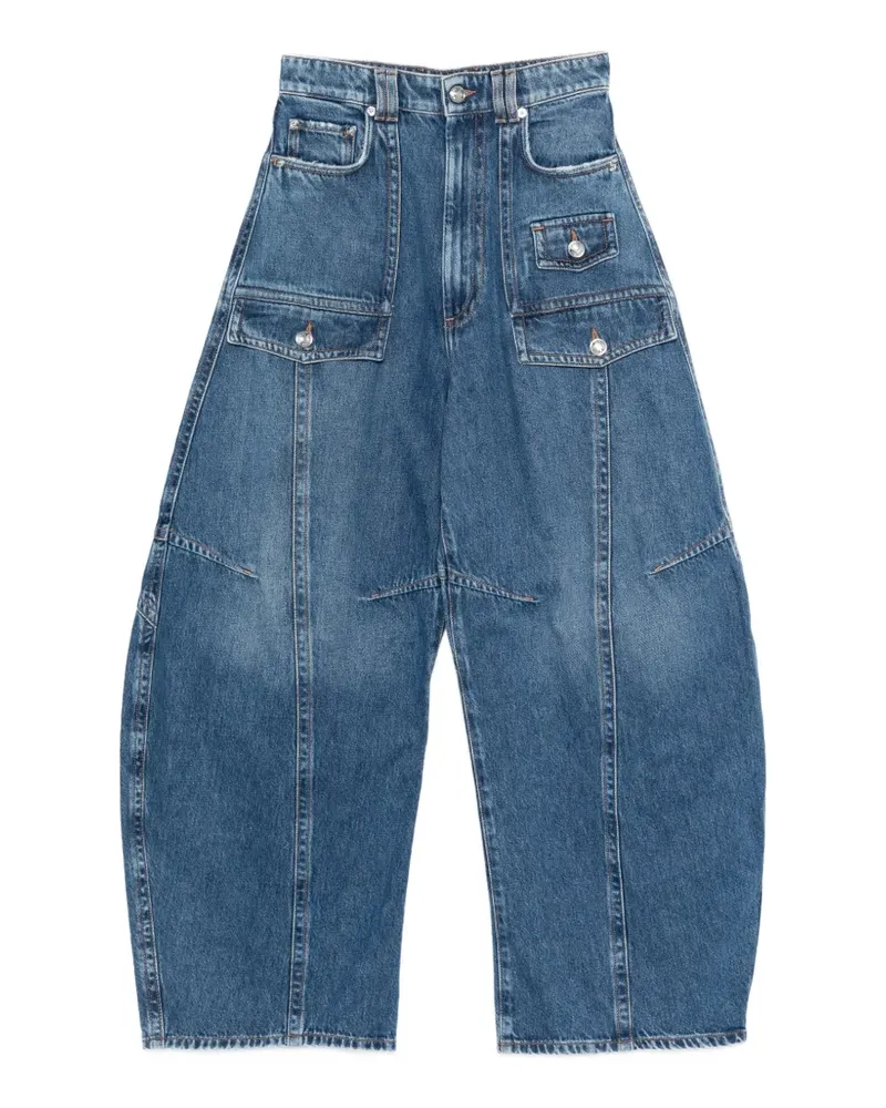 SPORTMAX Jeans mit Taschen - Blau Blau