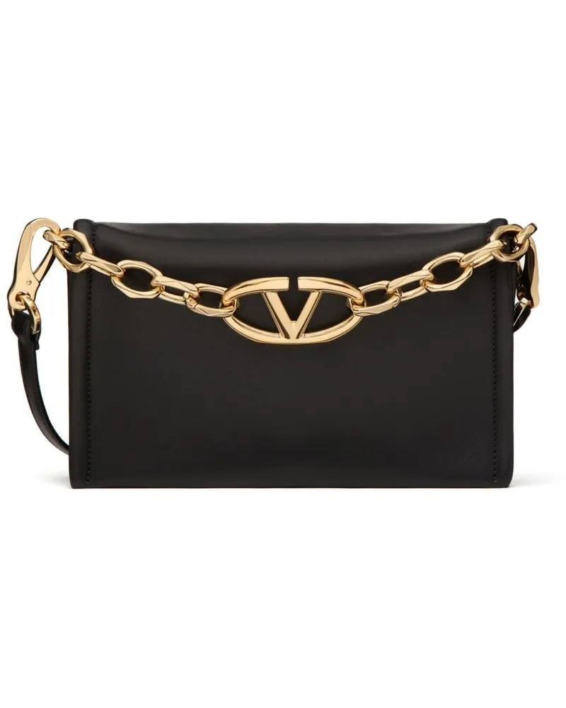 Valentino Garavani VLogo Chain Clutch - Schwarz Schwarz