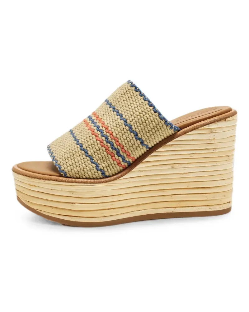 See by Chloé knit espadrille wedge sandals - Nude Nude